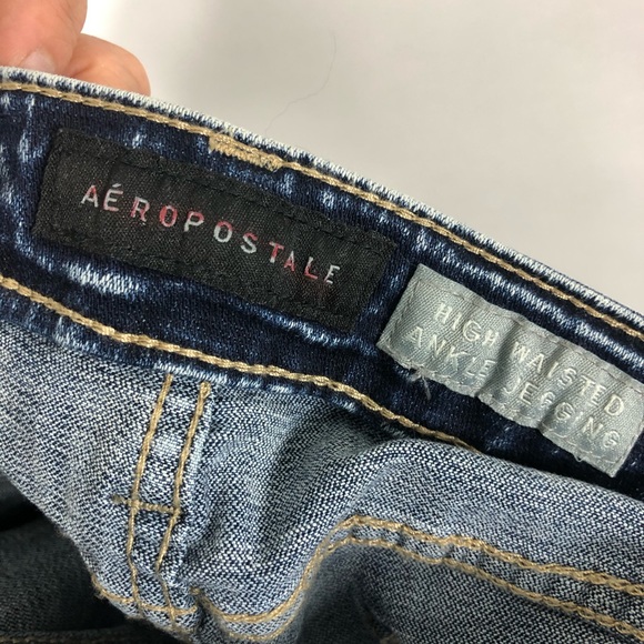 Aeropostale High Waisted Blue Jeans Size 12 - Picture 14 of 16